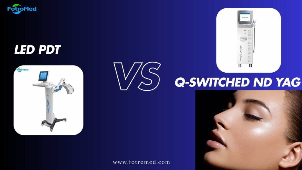 LED PDT vs QスイッチNd Yag