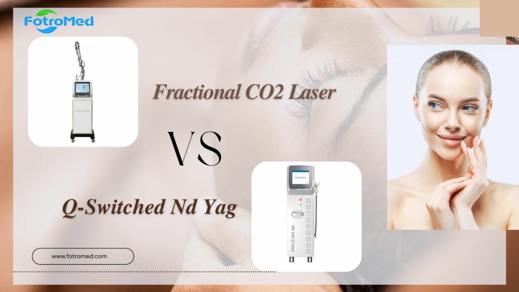 QスイッチNd Yagレーザー vs フラクショナルCO2レーザー