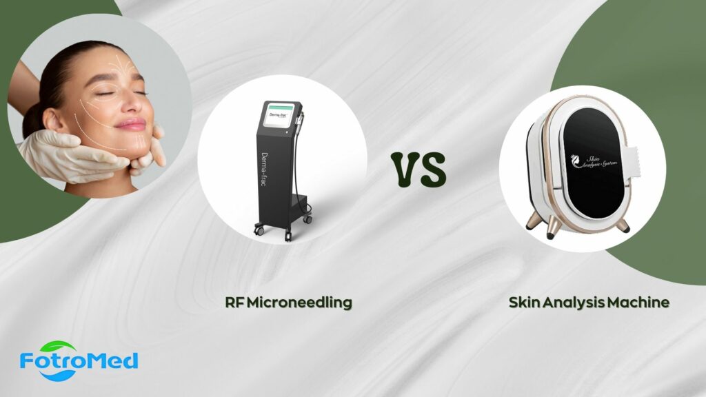 RFマイクロニードリング vs 肌分析機器