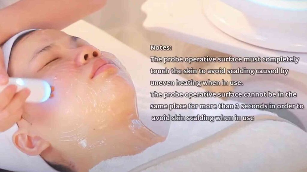 Smart Ice Blue 7-in-1 フェイシャルマシンの使用ステップバイステップガイド (6)