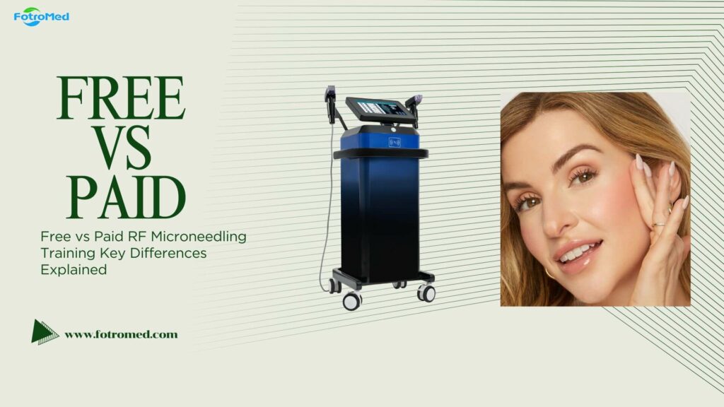無料と有料のRFマイクロニードルトレーニングの重要な違いが説明されています