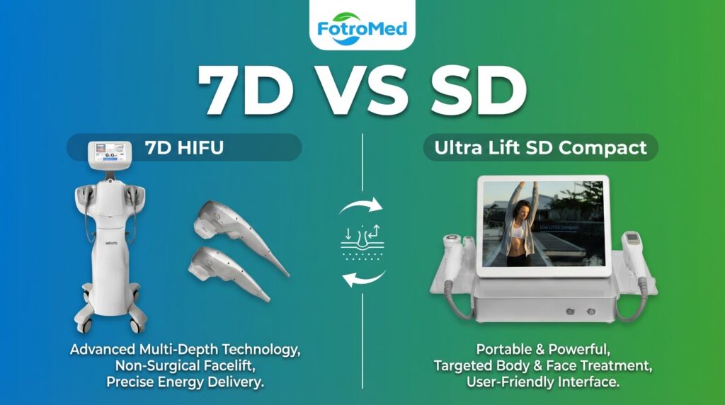 7D vs SD Comparing the Best Professional HIFU Devices for Skin Tightening