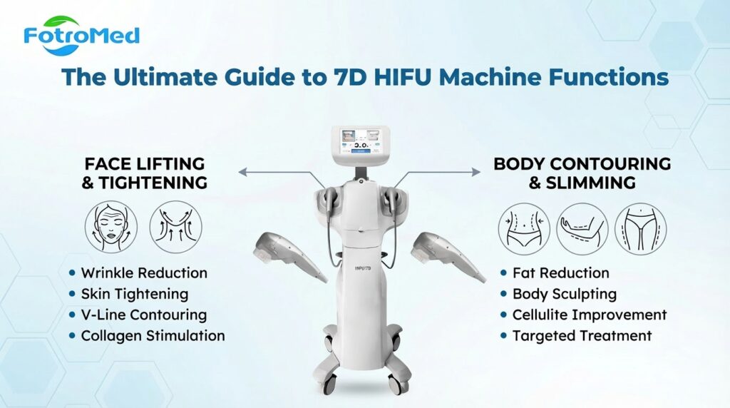 The Ultimate Guide to 7D HIFU Machine Functions From Face Lifting to Body Contouring